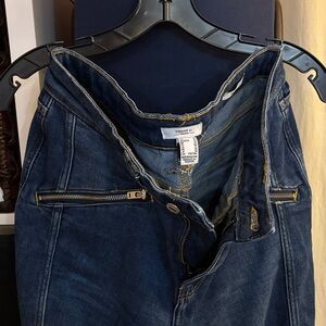 Forever 21 Women’s Dark Blue Flare Jeans